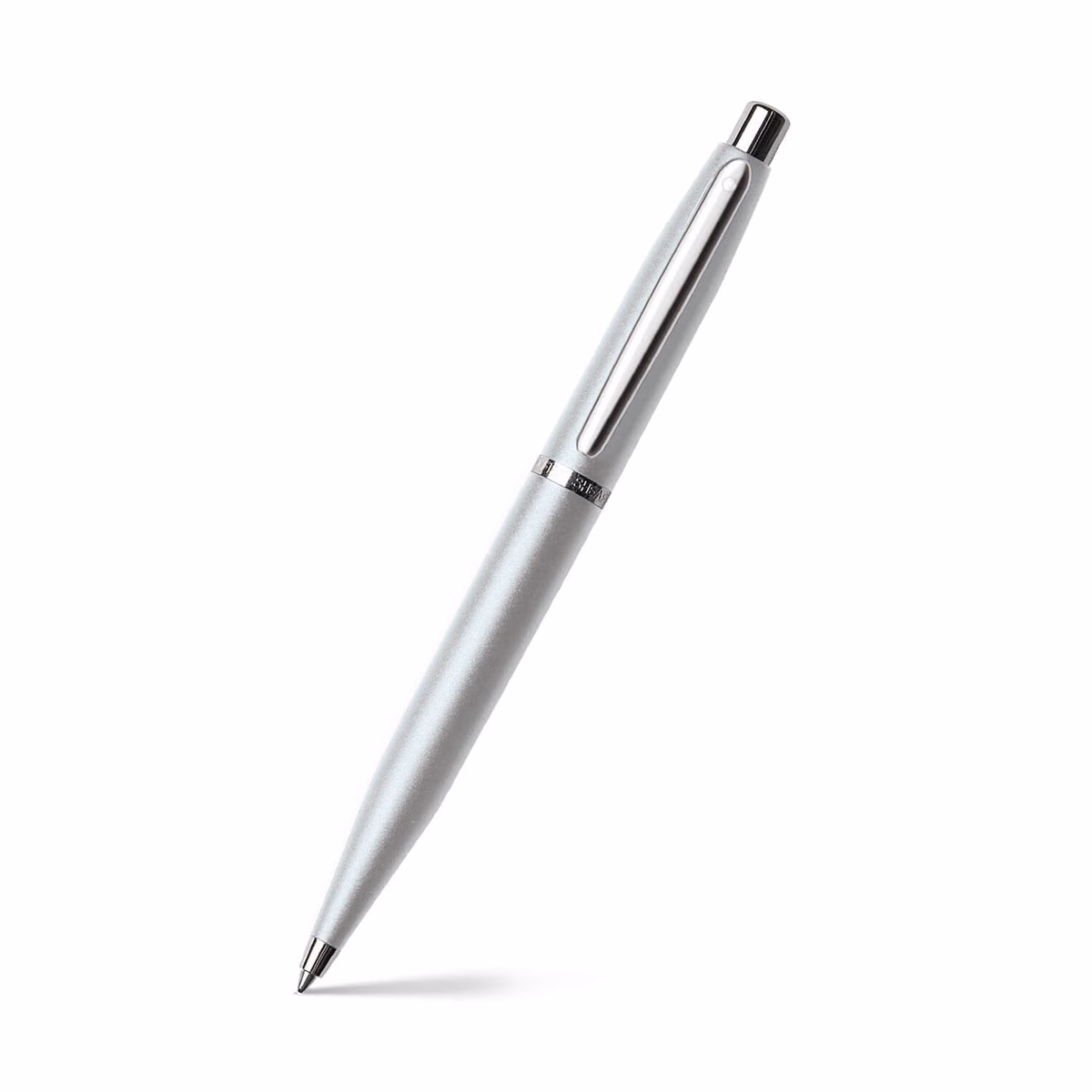 Custom Sheaffer VFM Strobe Silver Ballpoint Pen