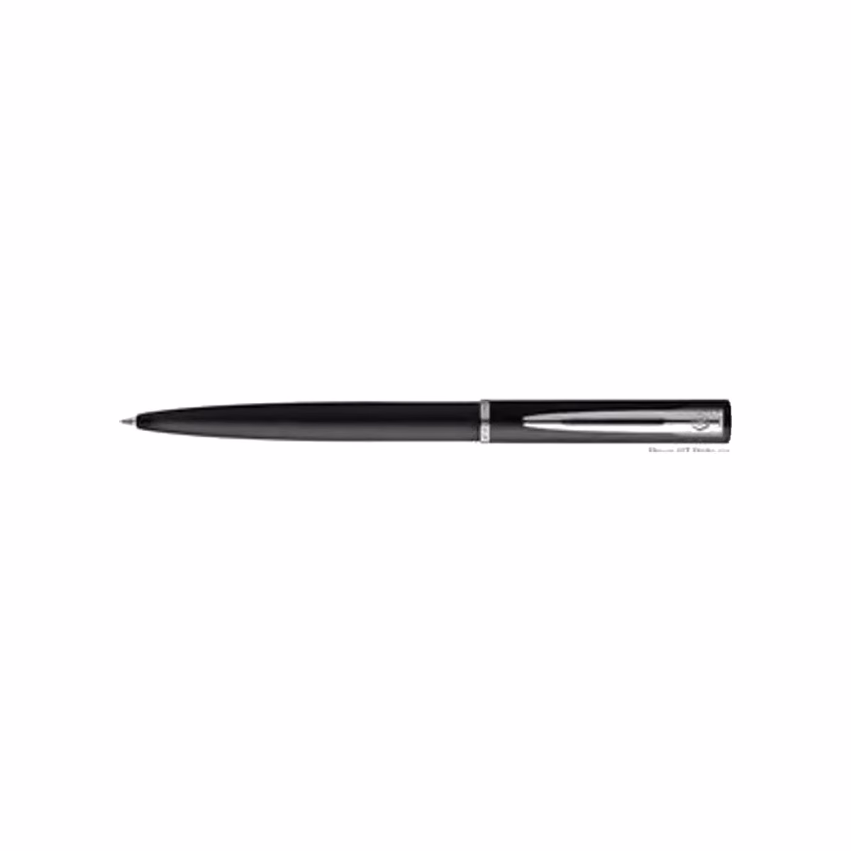 Custom Waterman Allure Black Ballpoint Pen (Chrome Trim)