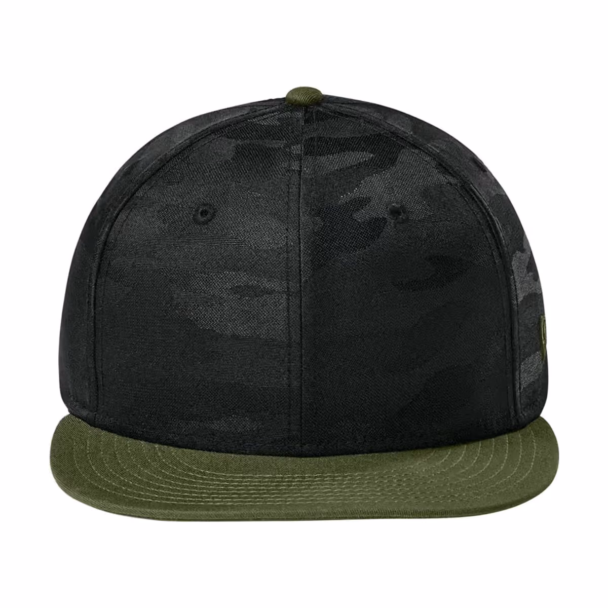 Custom Flag Black/ Black Camo - New Era Camo Flat Bill Snapback Cap