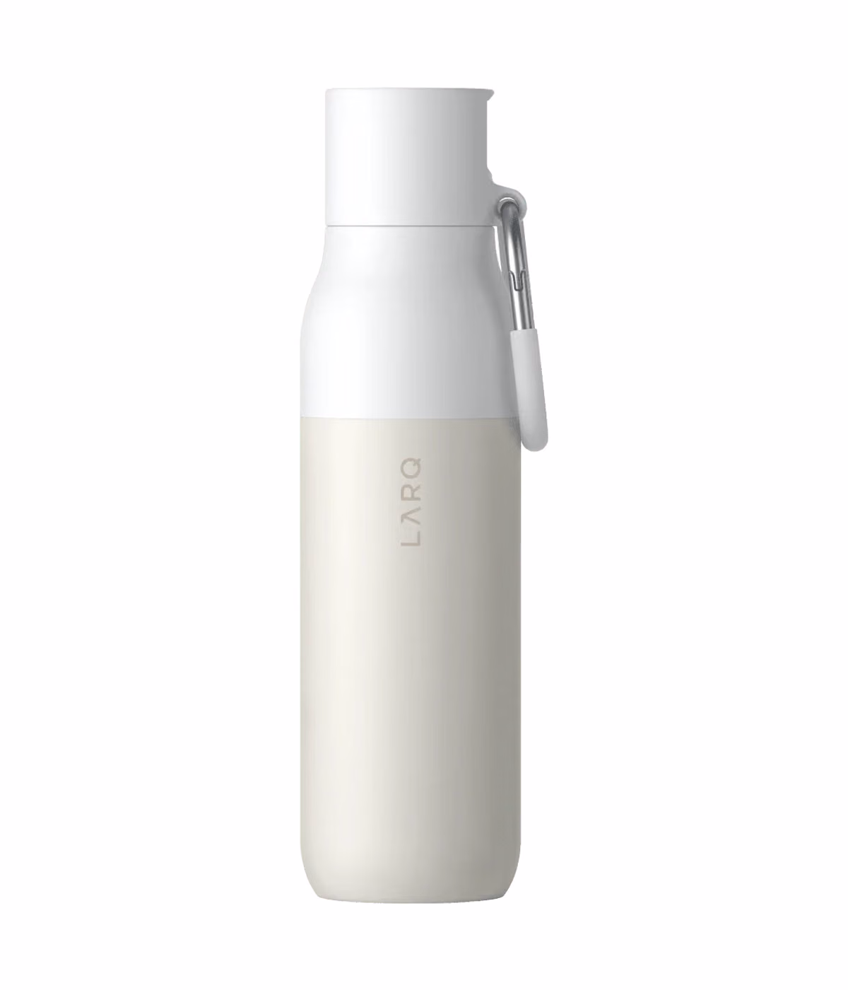 Custom LARQ Bottle Flip Top, Granite White, front view