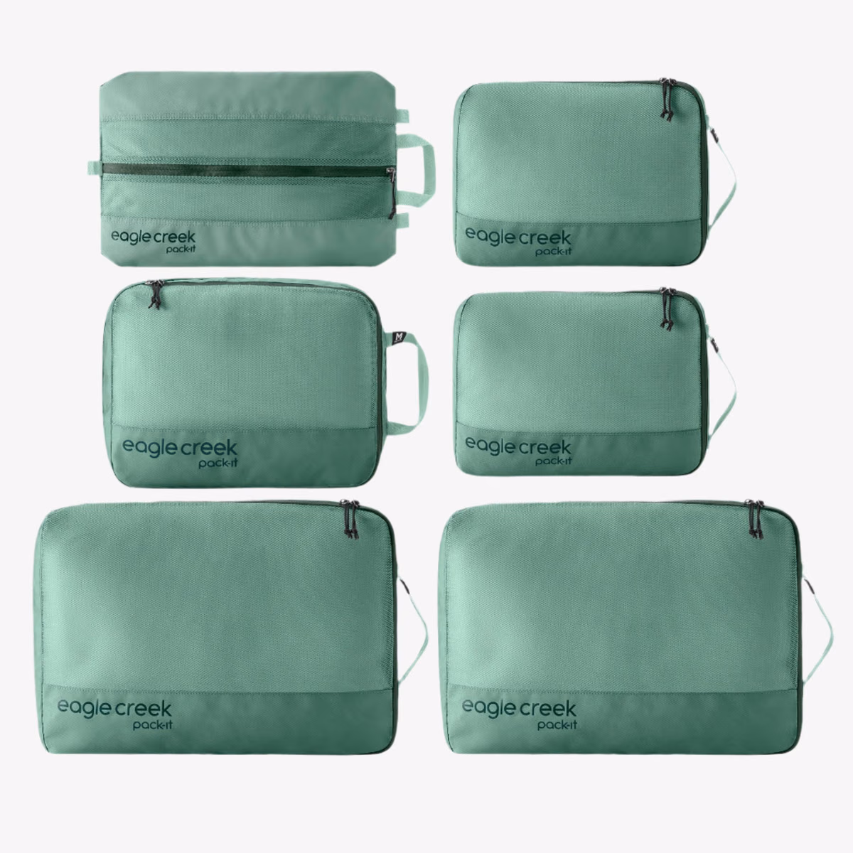 Custom Willow Green - Eagle Creek Pack-It® Reveal Extended Stay Packing Cube Set