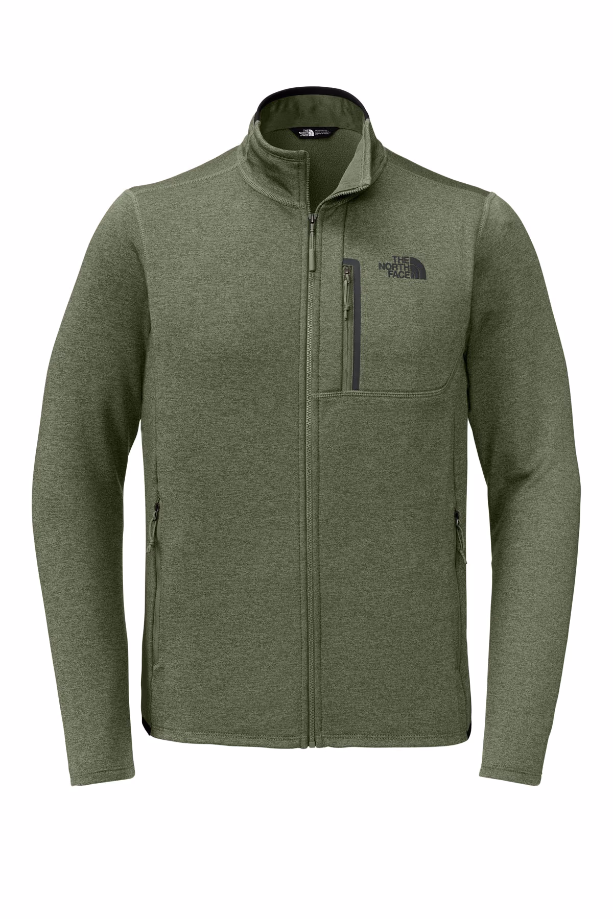 Custom The North Face Skyline Full-Zip Fleece Jacket NF0A7V64 - Four Leaf Clover Heather