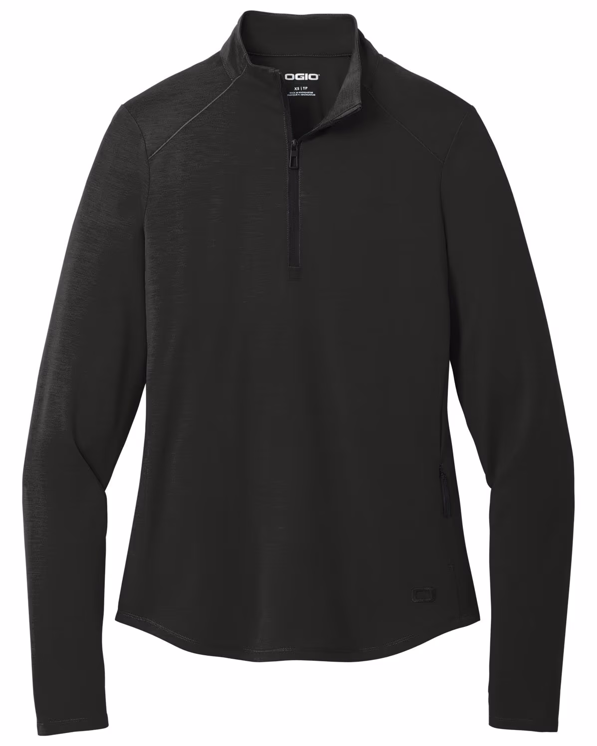 Custom OGIO Women's Motion 1/4-Zip, Blacktop
