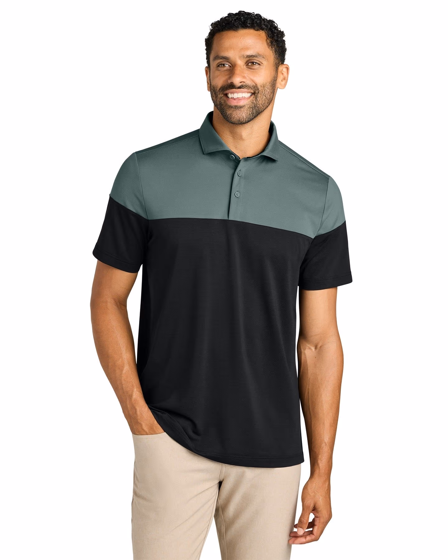 Custom TravisMathew Onward Colorblock Polo
