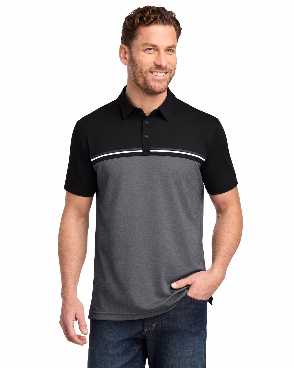 Custom TravisMathew Sunset Blocked Polo