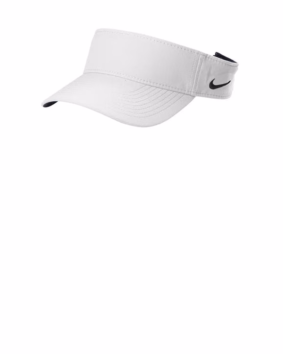 Custom Nike Dri-FIT Team Performance Visor - White