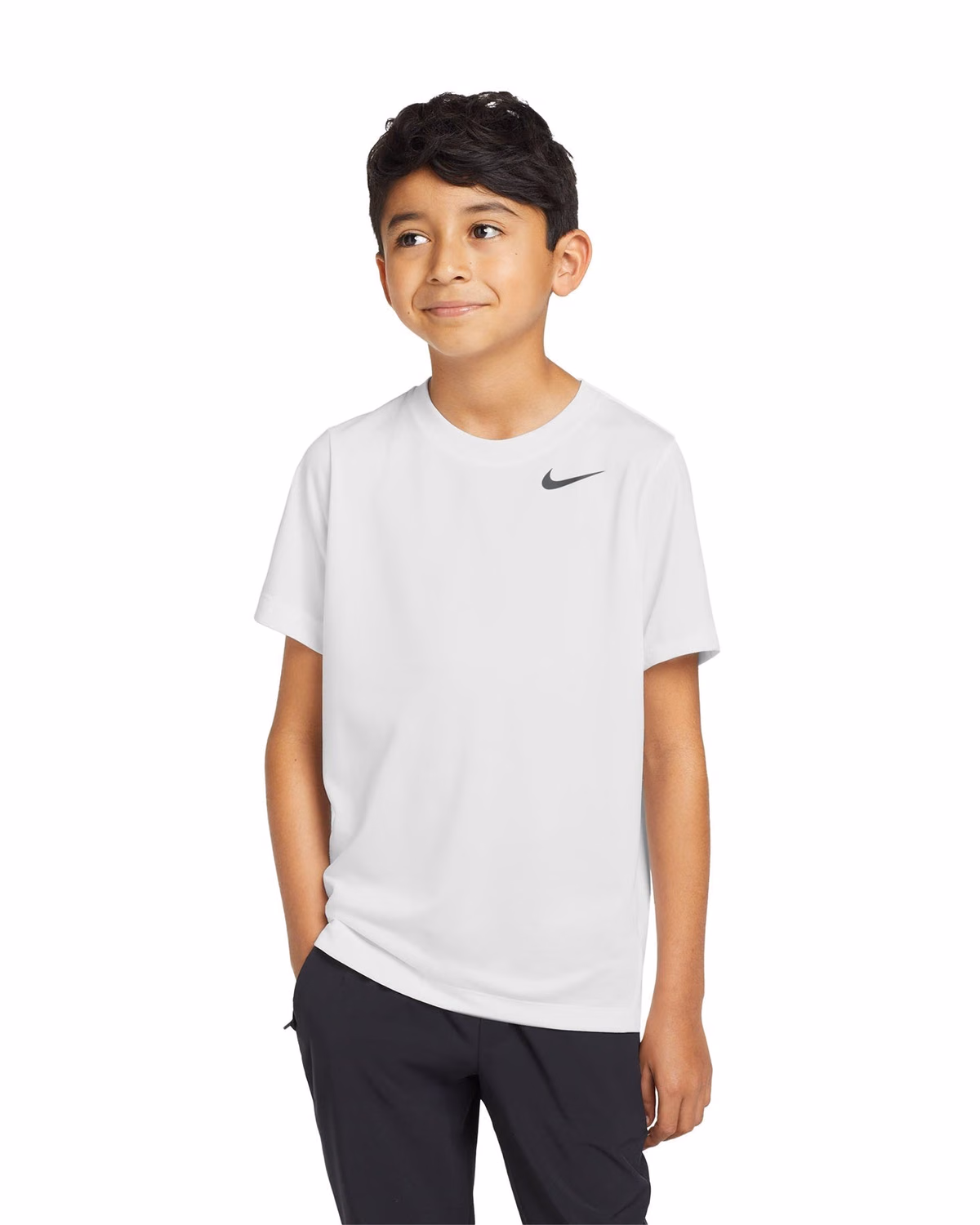 Custom Nike Youth Team rLegend Tee, White, front view