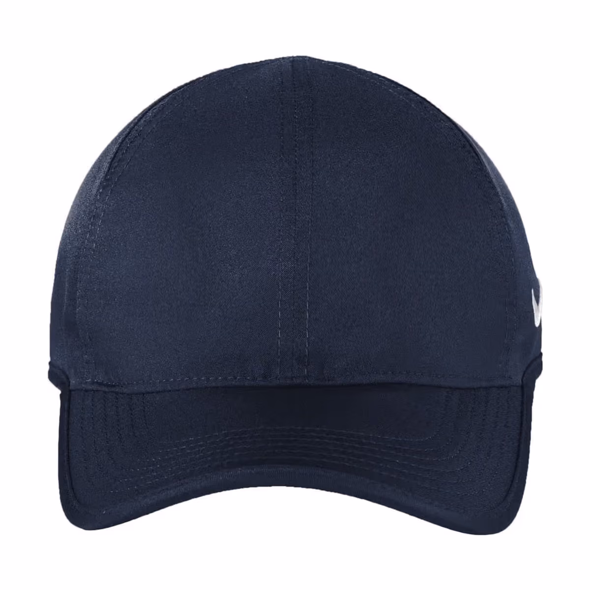 Custom Nike Dri-FIT Featherlight Performance Cap, College Navy, front view