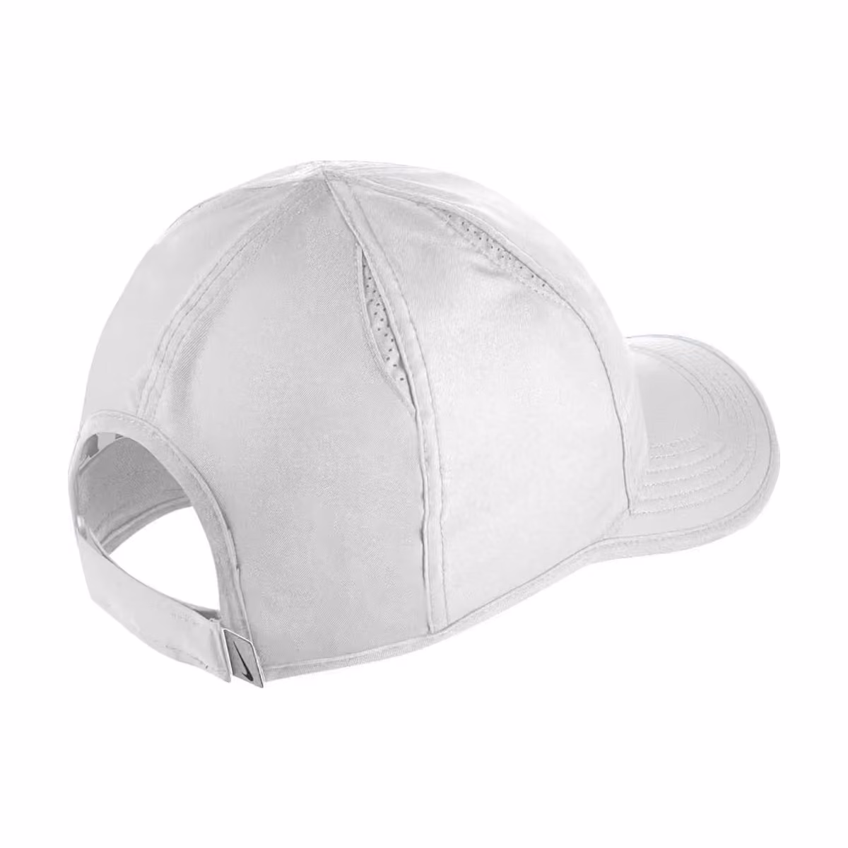 Custom Nike Dri-FIT Featherlight Performance Cap, White, back view
