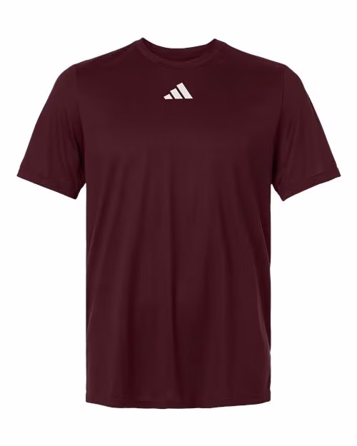 Custom Team Maroon/ White - Adidas Men's Pregame T-Shirt