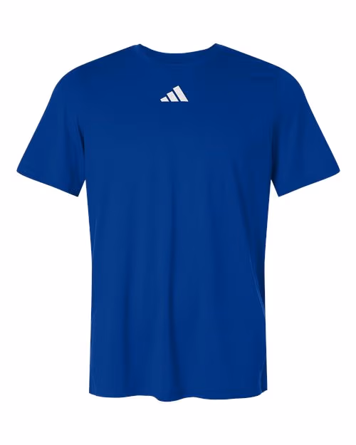 Custom Team Royal Blue/ White - Adidas Men's Pregame T-Shirt