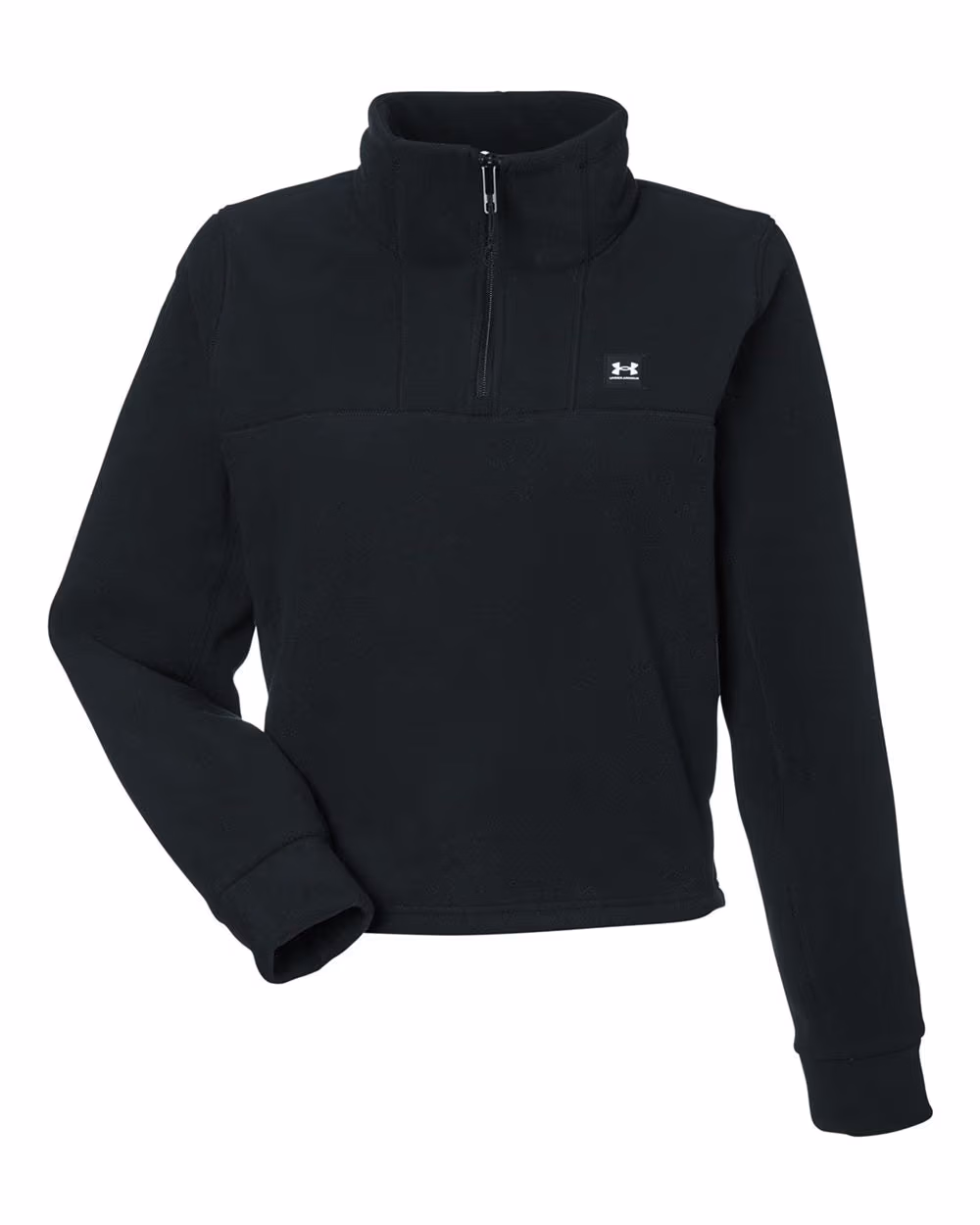 Custom Black/ Black - Under Armour Women's Expanse Fleece Half-Zip Pullover - Flat Front