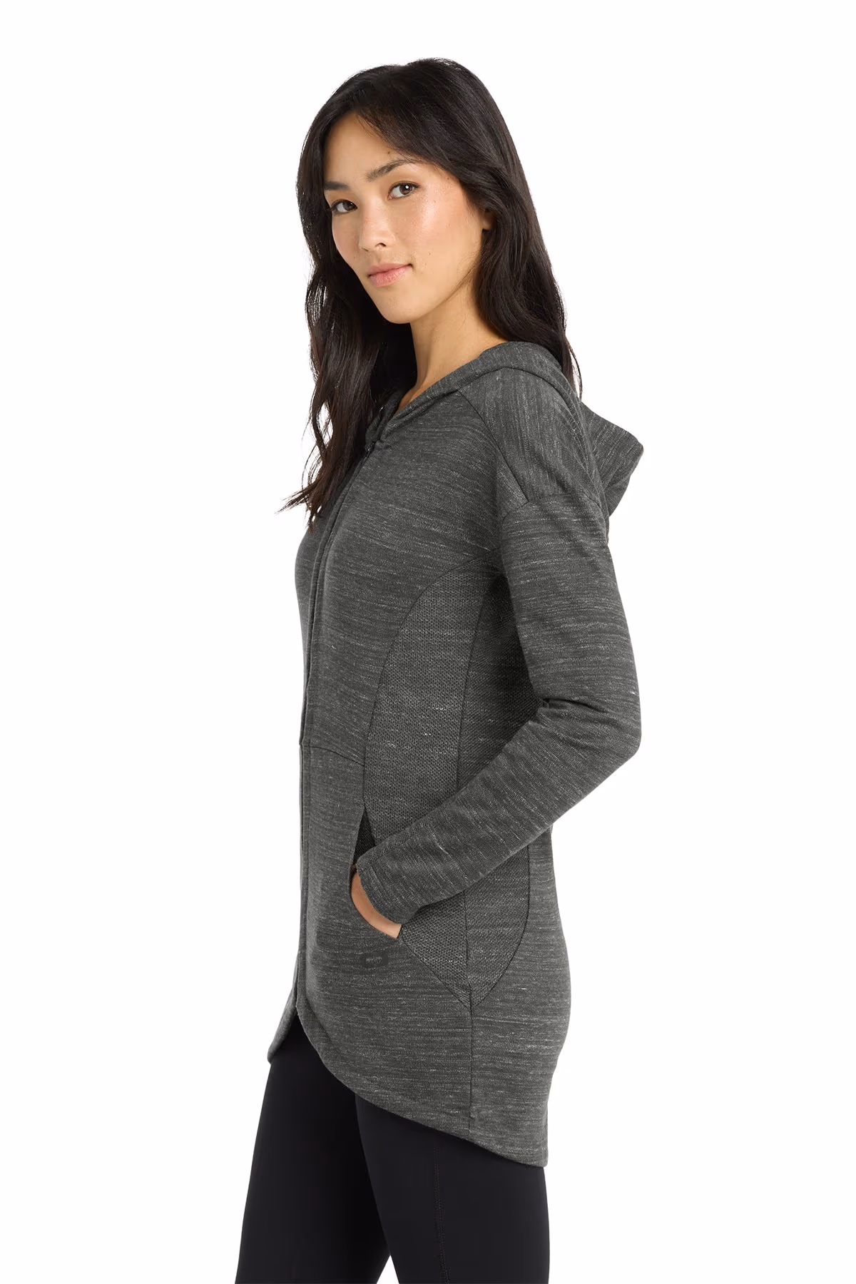 Custom Tarmac Grey Heather - OGIO Women's Flux Full-Zip Hoodie