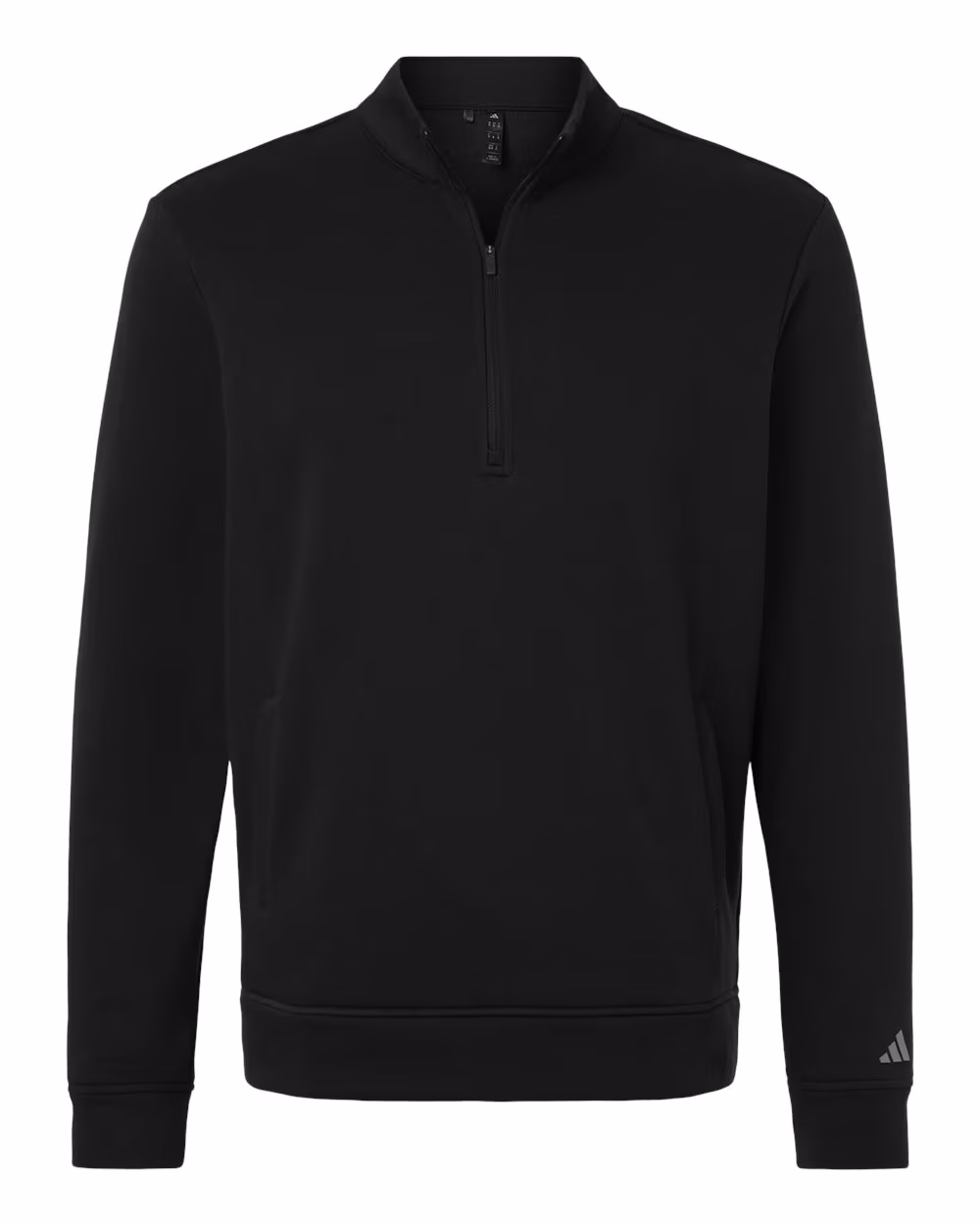 Custom Adidas Men's Elevated Fleece Quarter-Zip Pullover - Black