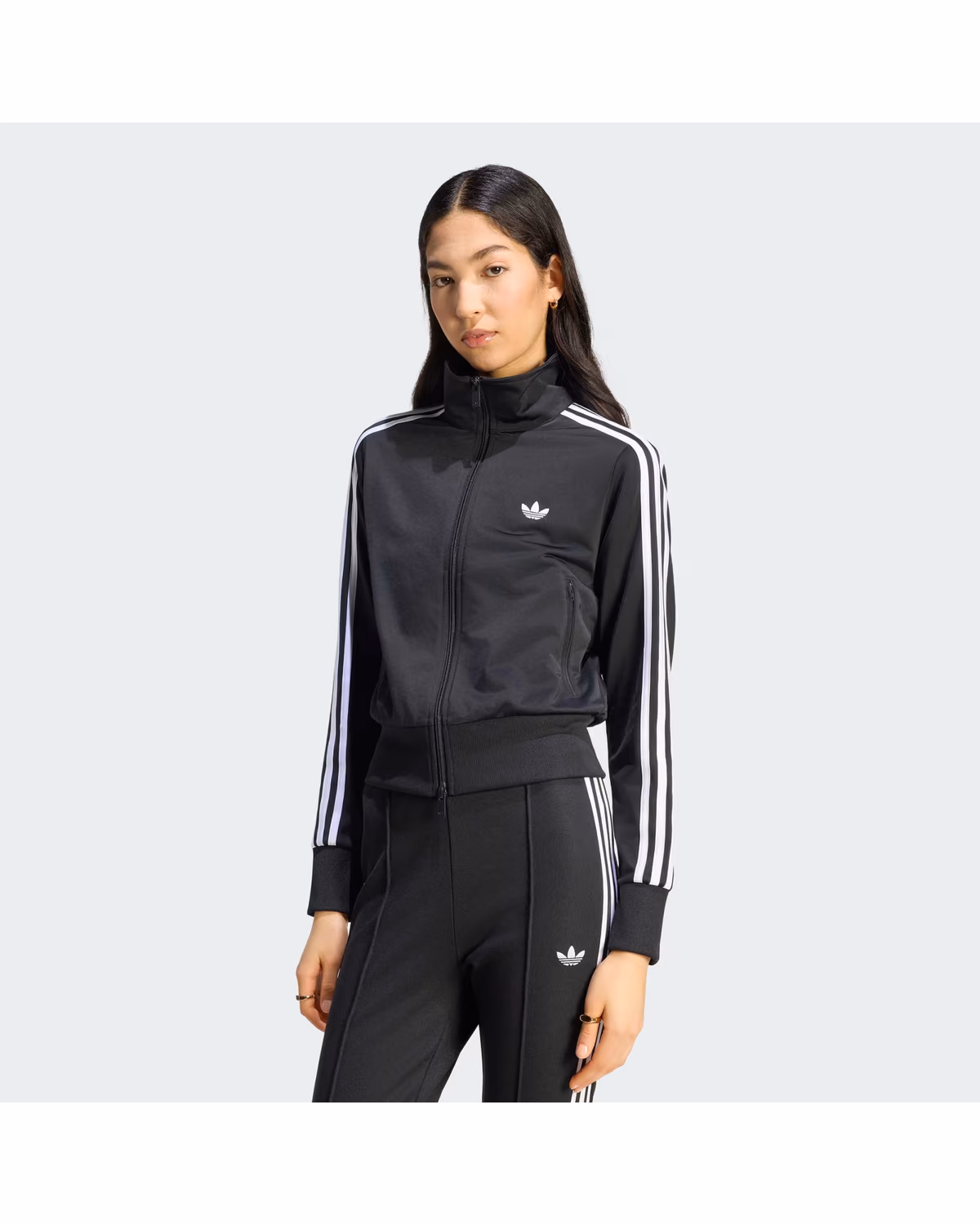 Custom Adidas Women's Firebird Classic Track Jacket - Black / White