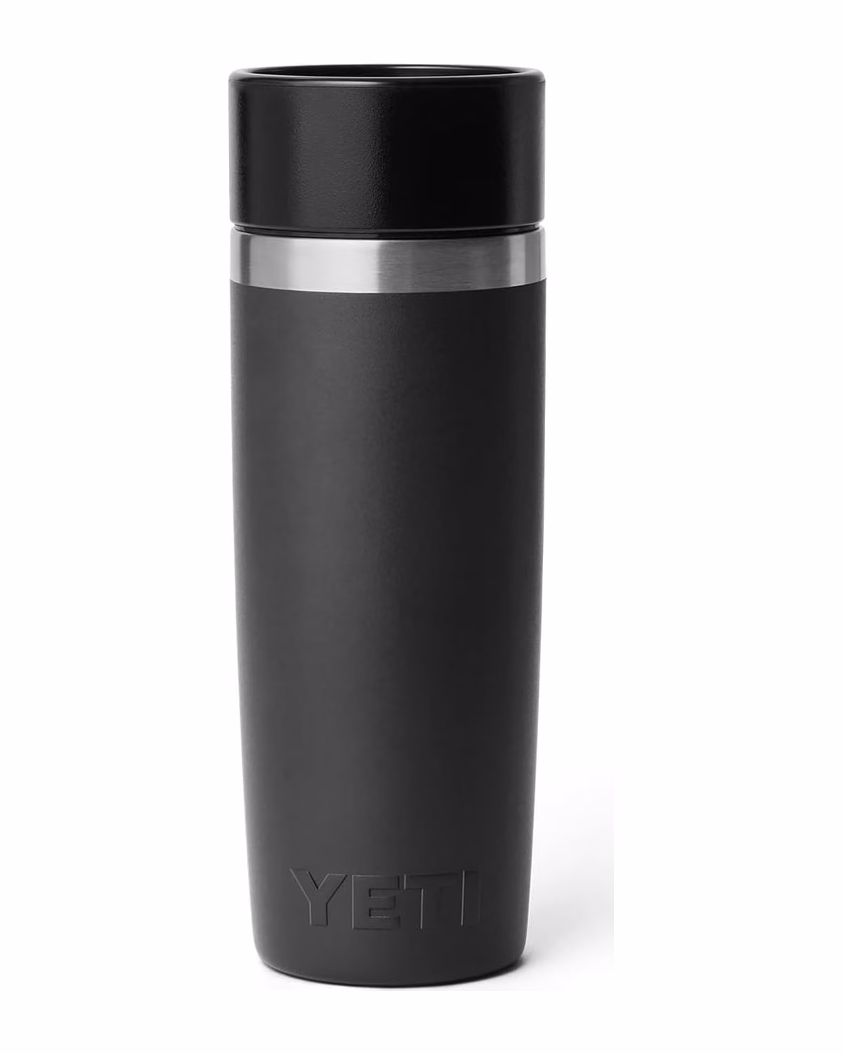 Custom YETI Rambler 16 oz Travel Bottle, Stainless Steel, Vacuum Insulated with Leakproof Commuter Cap — Black back