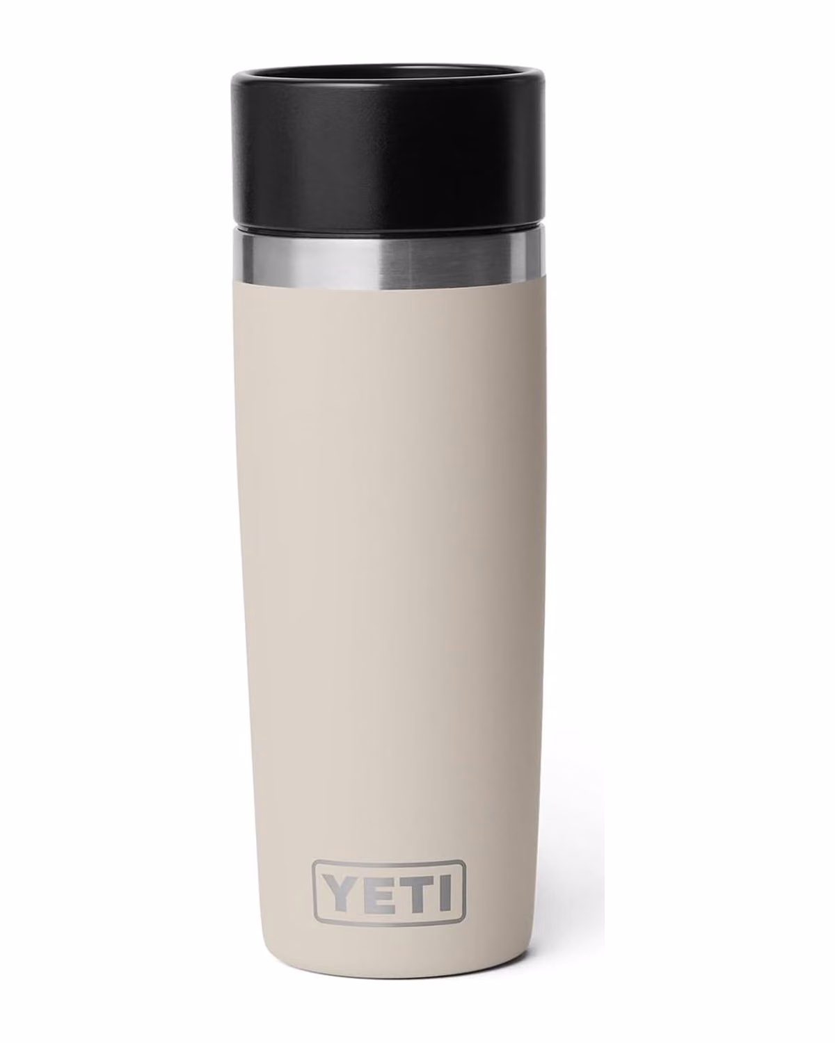Custom YETI Rambler 16 oz Travel Bottle, Stainless Steel, Vacuum Insulated with Leakproof Commuter Cap — Taupe front