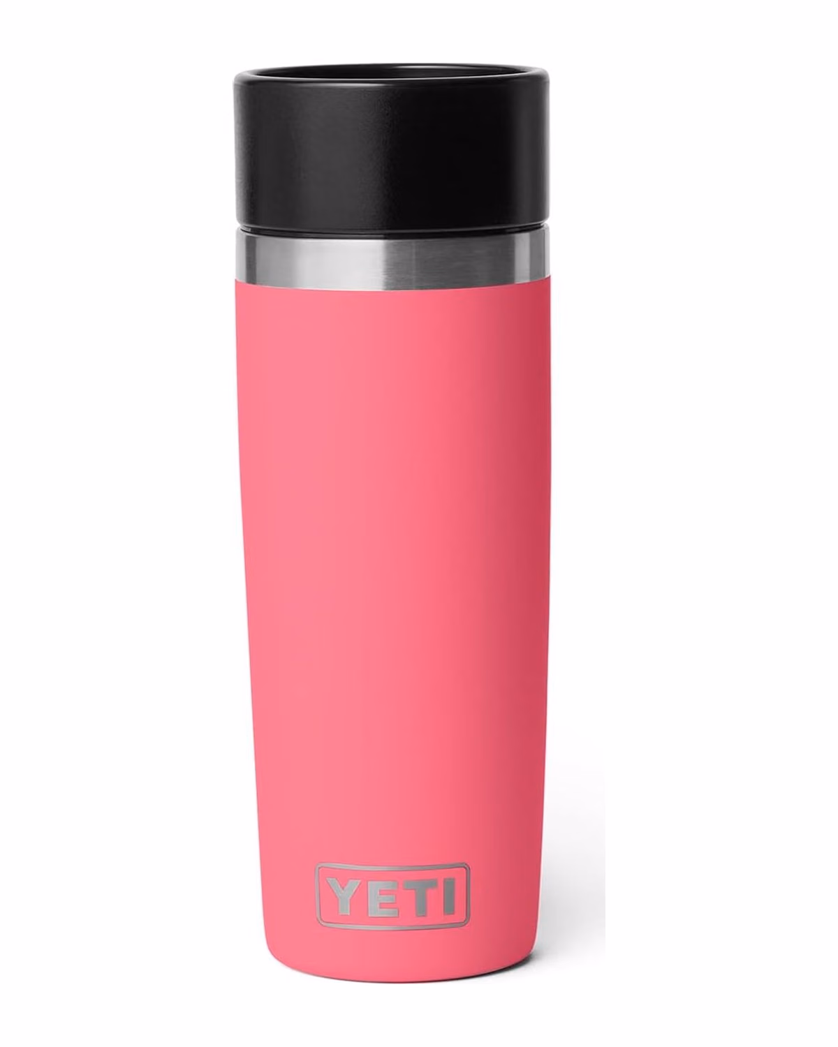 Custom YETI Rambler 16 oz Travel Bottle, Stainless Steel, Vacuum Insulated with Leakproof Commuter Cap — Tropical Pink front