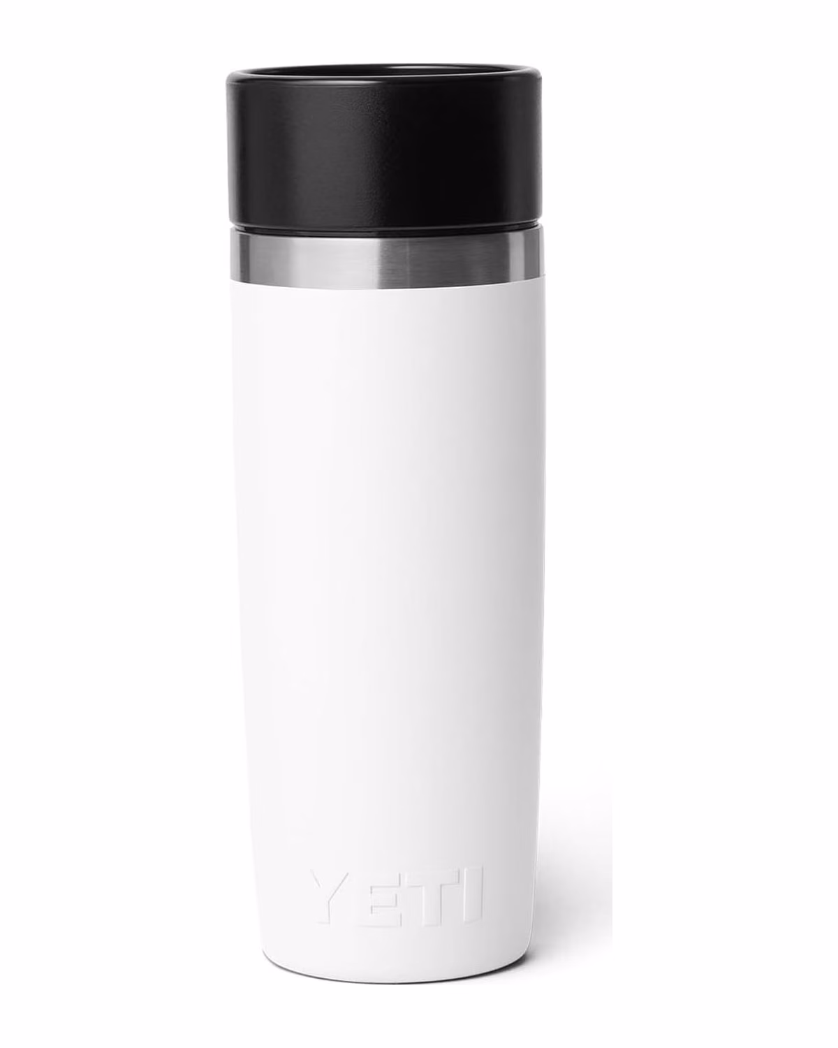 Custom YETI Rambler 16 oz Travel Bottle, Stainless Steel, Vacuum Insulated with Leakproof Commuter Cap — White back