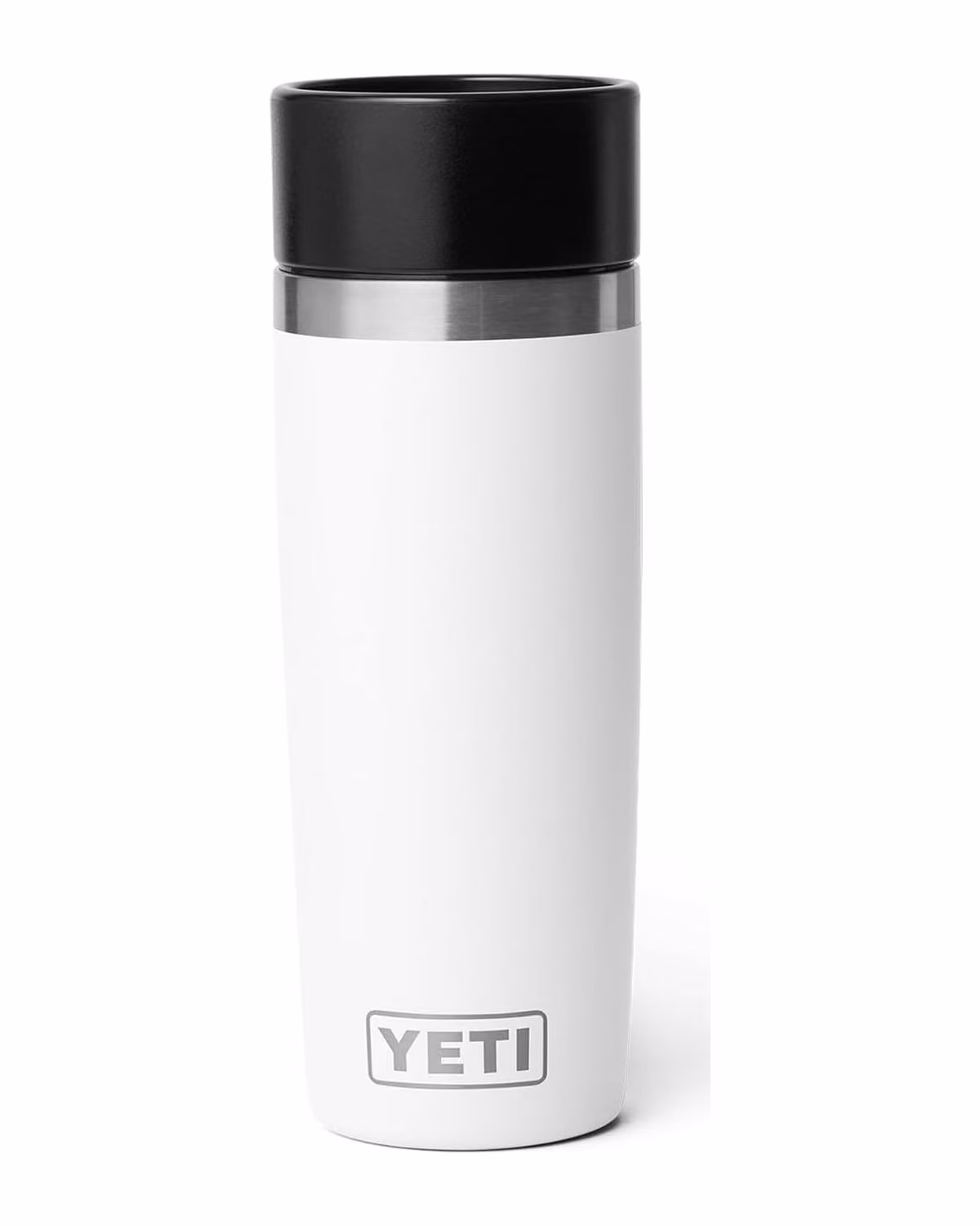Custom YETI Rambler 16 oz Travel Bottle, Stainless Steel, Vacuum Insulated with Leakproof Commuter Cap — White front