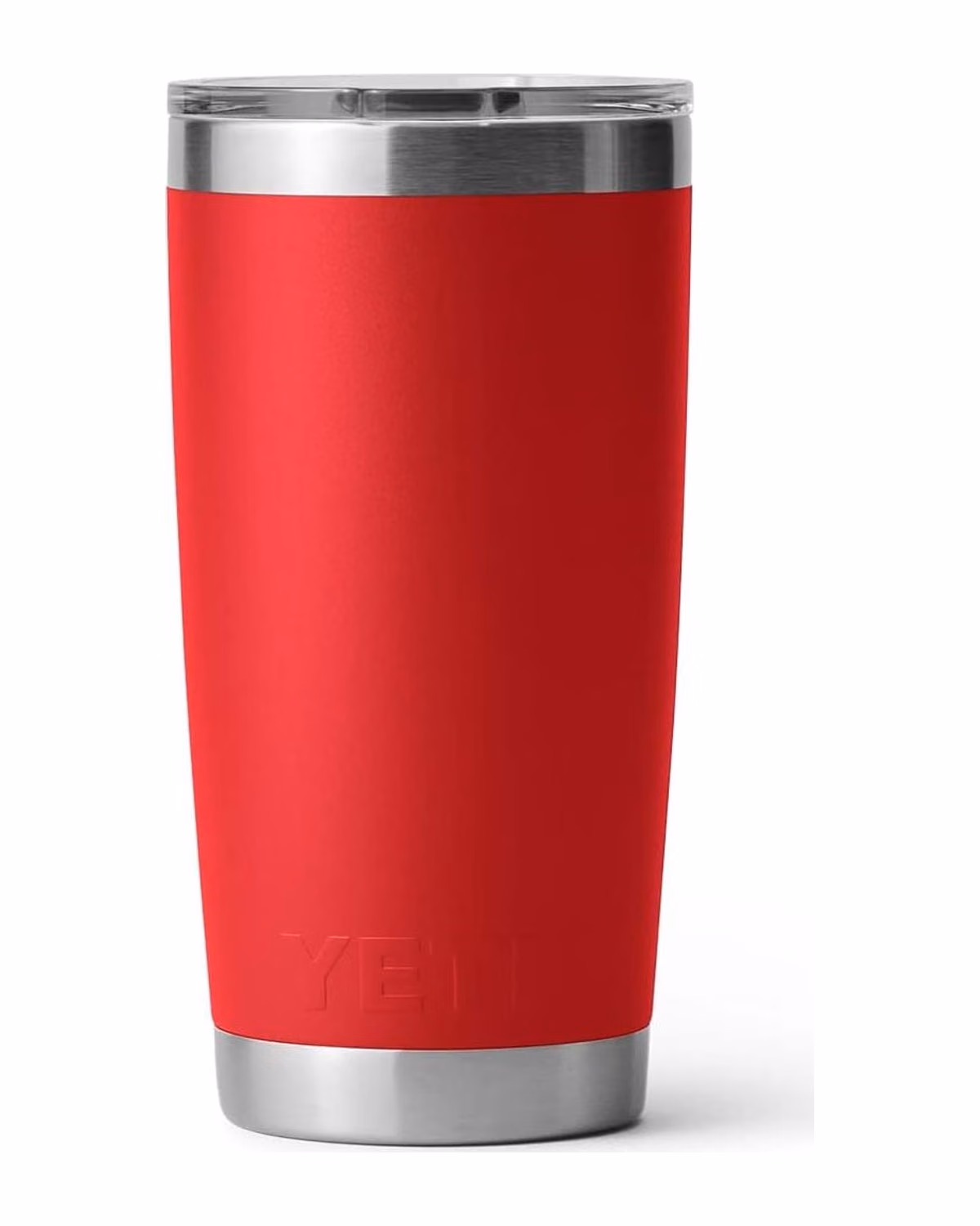 Custom YETI Rambler 20oz Tumbler w/MagSlider Lid — Rescue Red back