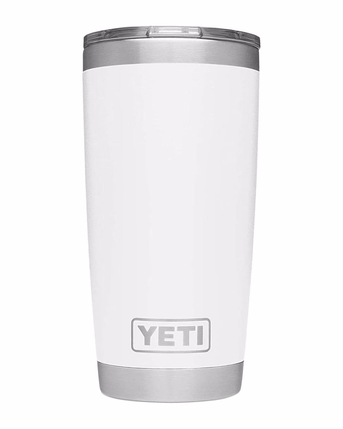 Custom YETI Rambler 20oz Tumbler w/MagSlider Lid — White front