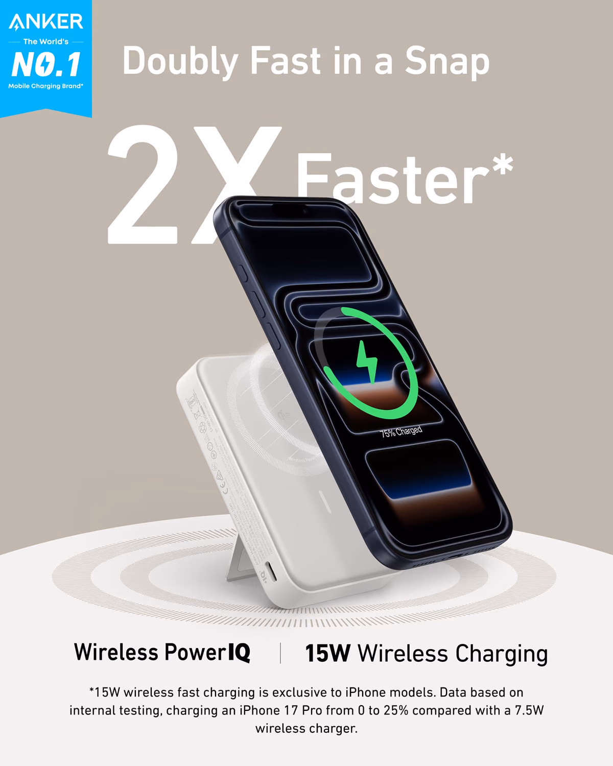 Custom Anker MagGo Power Bank (10K) custom logo decoration