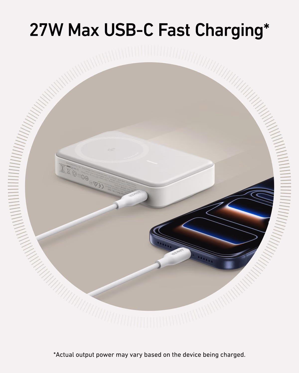 Custom Anker MagGo Power Bank (10K) custom logo decoration