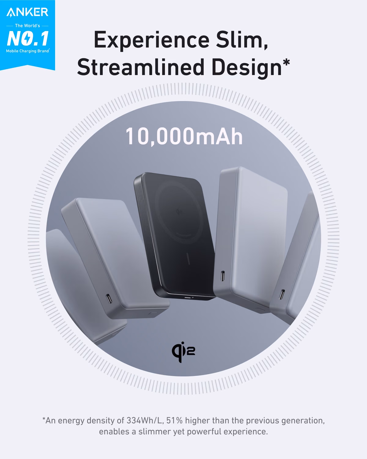 Custom Anker MagGo Power Bank (10K, Slim) custom logo decoration