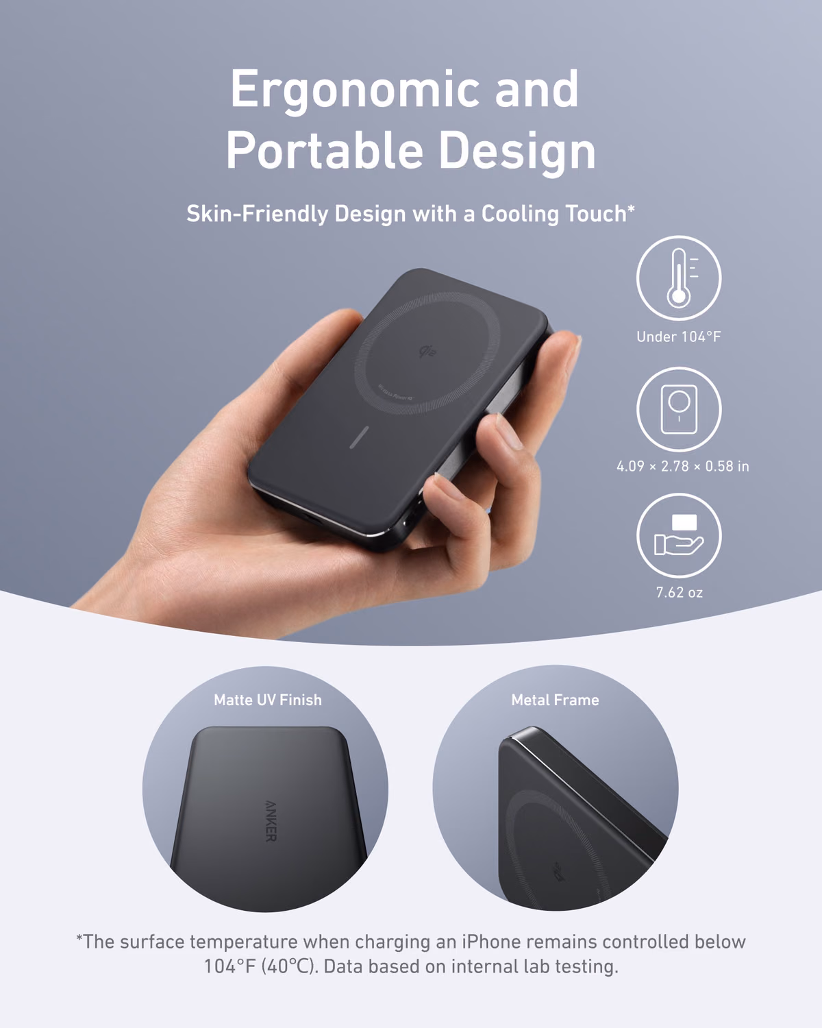 Custom Anker MagGo Power Bank (10K, Slim) custom logo decoration