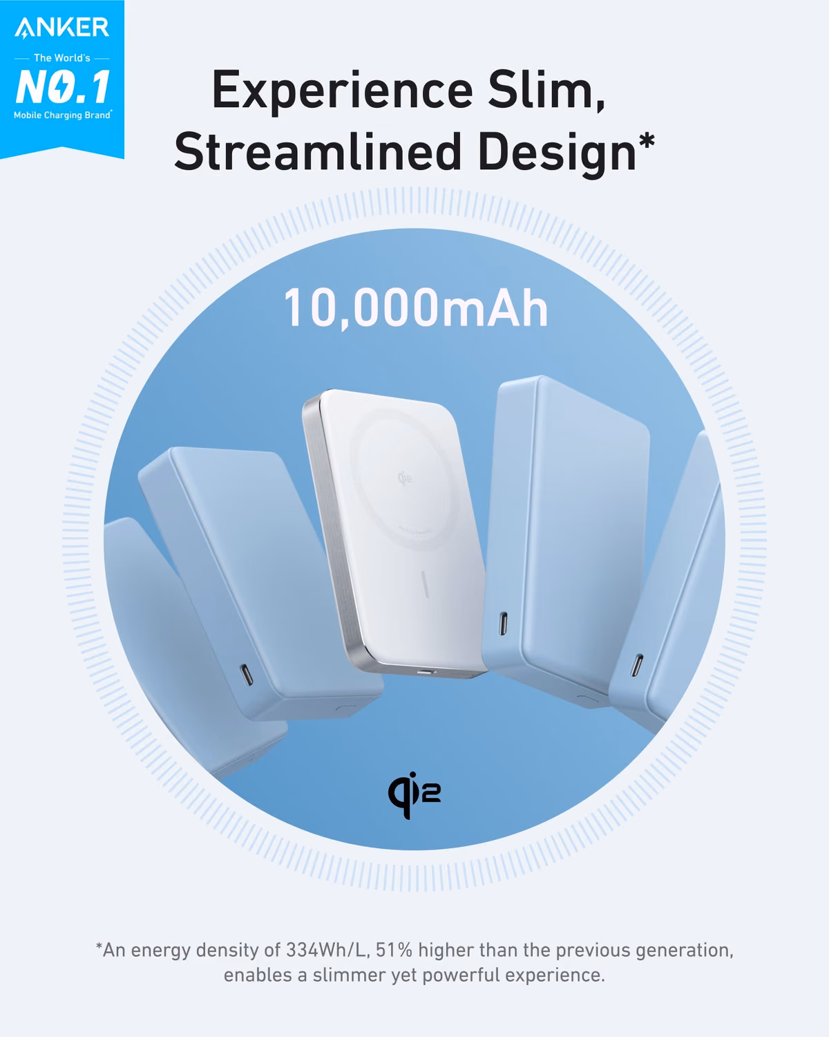 Custom Anker MagGo Power Bank (10K, Slim) custom logo decoration