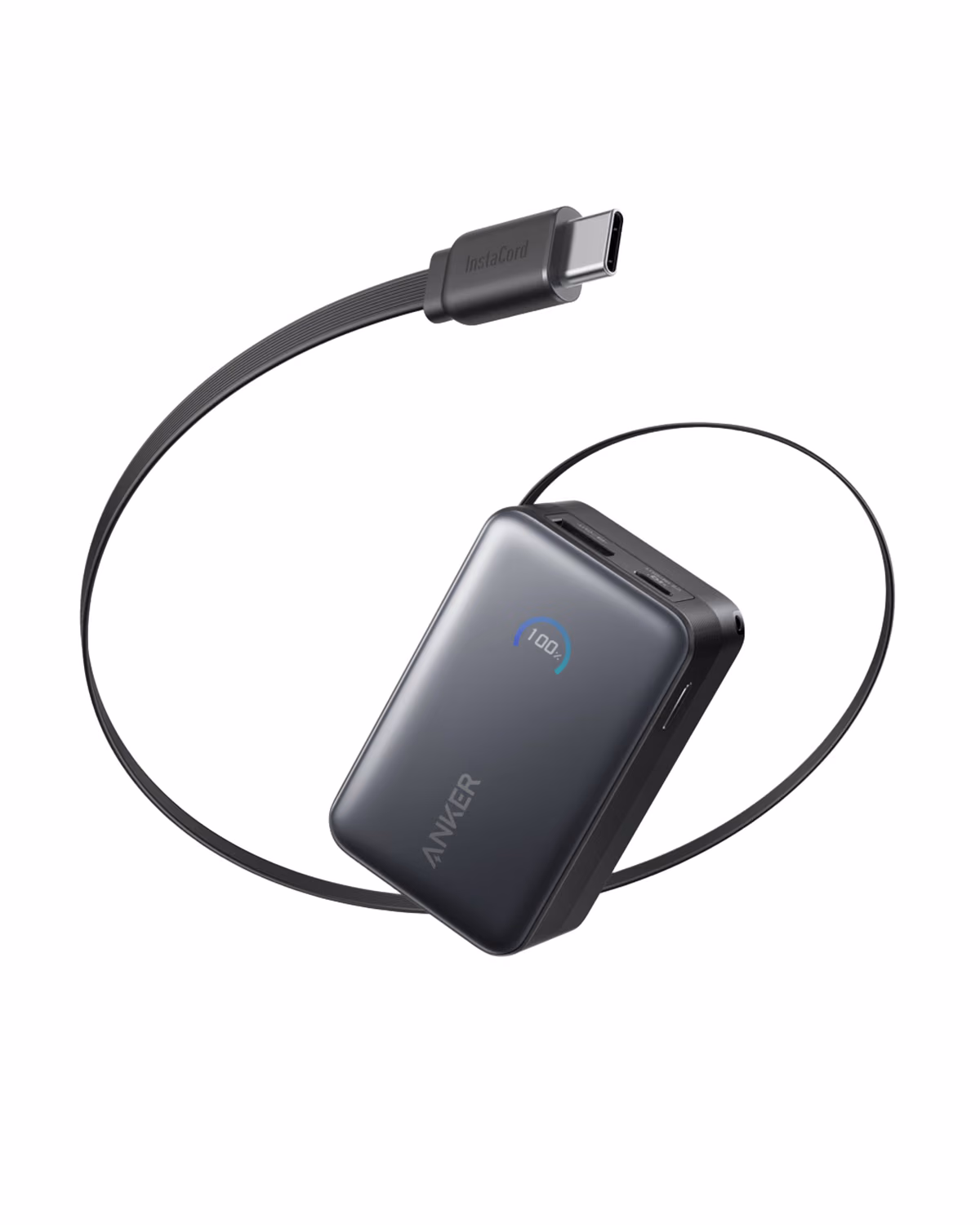 Custom Anker Nano Power Bank (10K, 45W, Built-In Retractable USB-C Cable) custom logo decoration