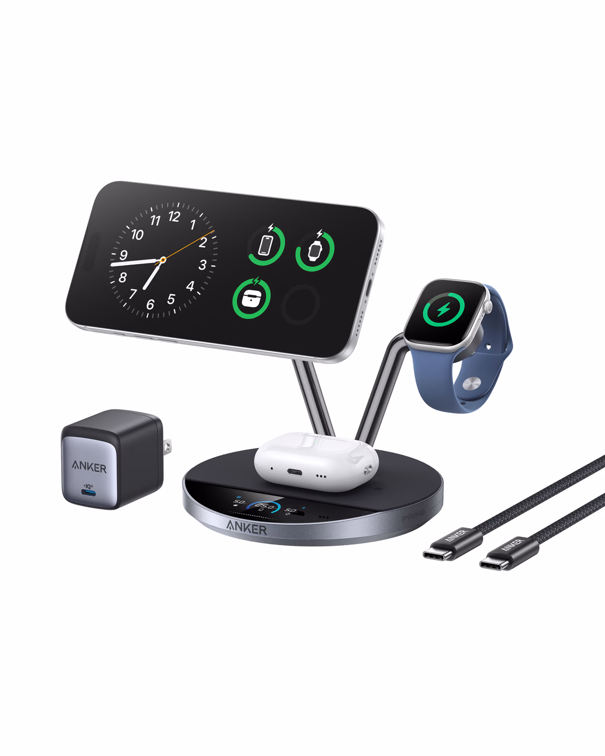 Custom Anker Prime Wireless Charging Station (3-in-1, MagGo, AirCool, Dock Stand)