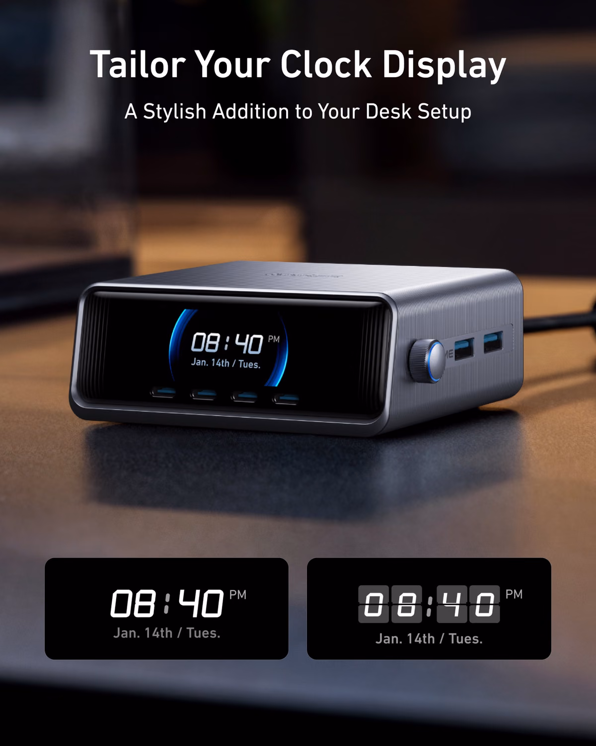 Custom Anker Prime Charger (250W, 6 Ports, GaNPrime) custom logo decoration