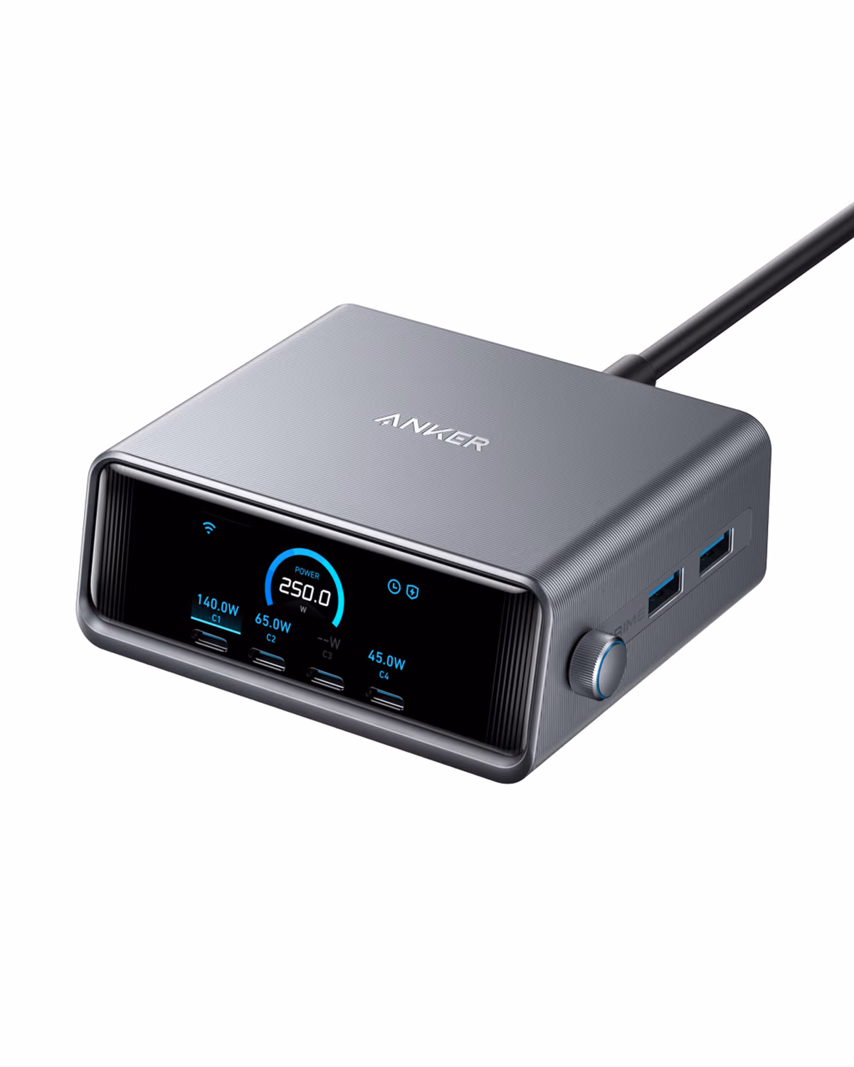 Custom Anker Prime Charger (250W, 6 Ports, GaNPrime)