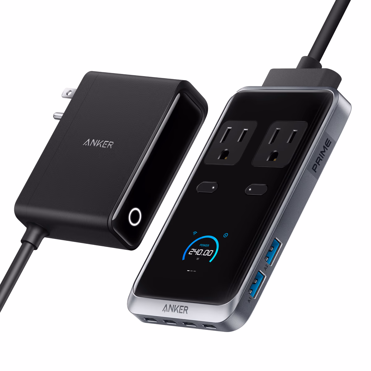 Custom Anker Prime Charging Station (8-in-1, 240W) flat product photo for logo mockup