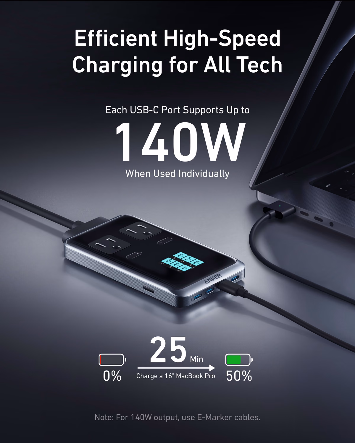 Custom Anker Prime Charging Station (8-in-1, 240W) custom logo decoration