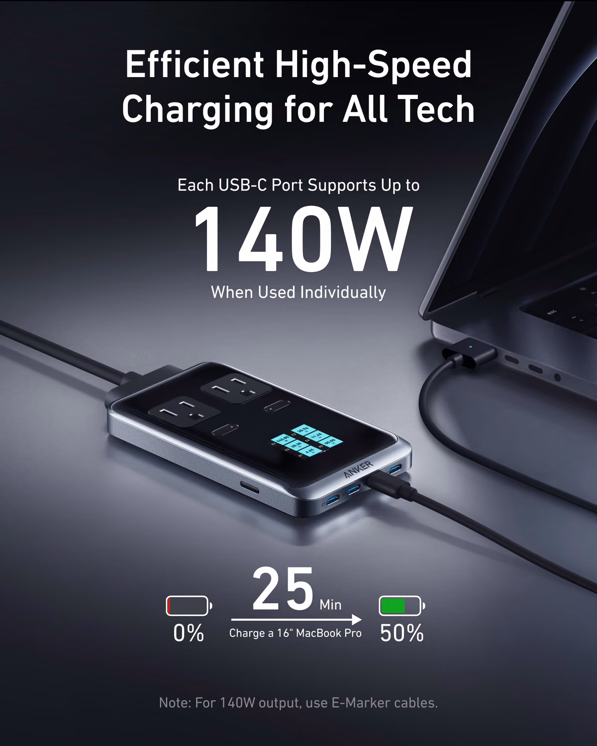 Custom Anker Prime Charging Station (8-in-1, 240W) custom logo decoration