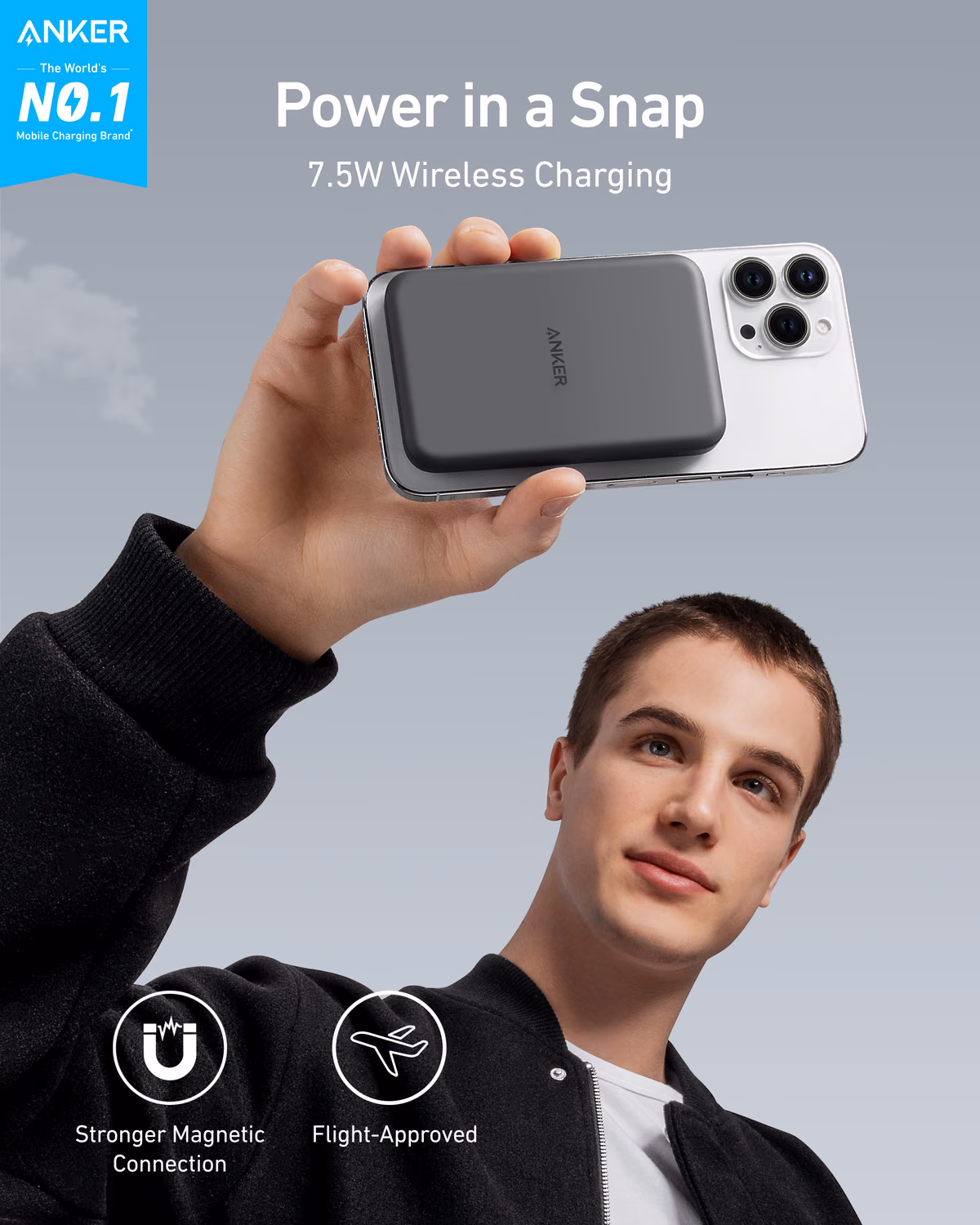 Custom Anker 621 Magnetic Battery (MagGo) custom logo decoration
