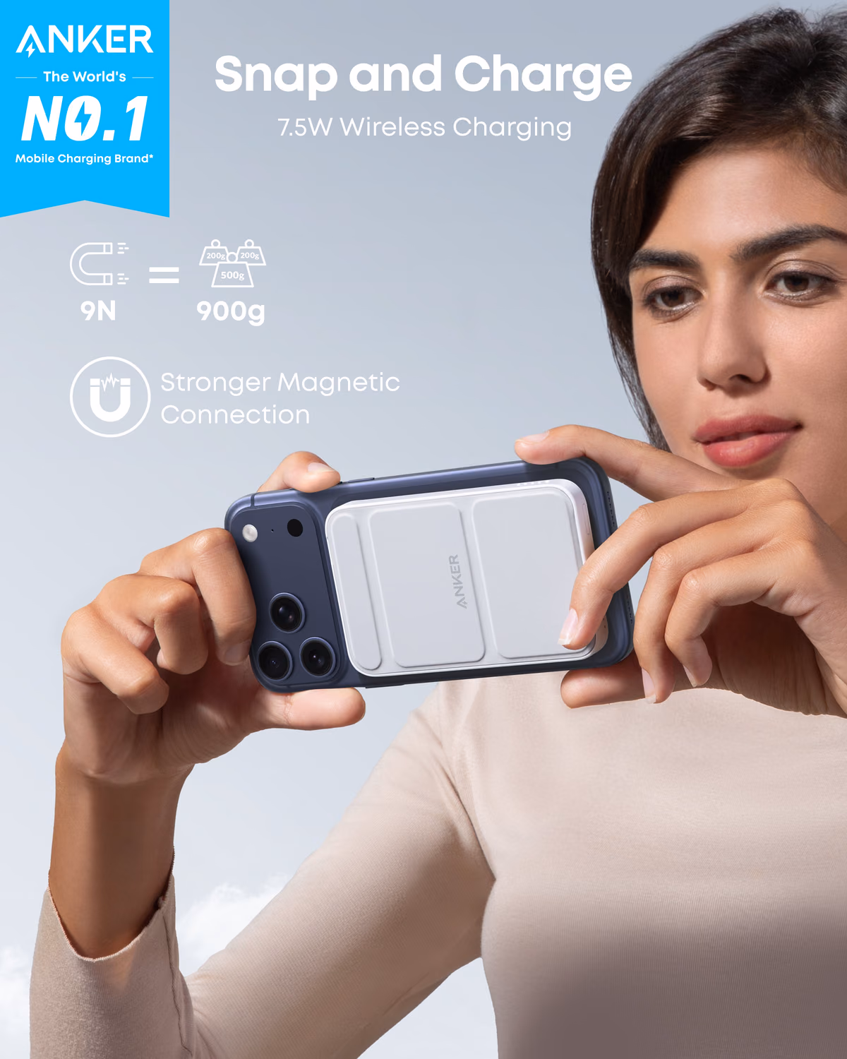 Custom Anker 622 Magnetic Battery (MagGo) custom logo decoration