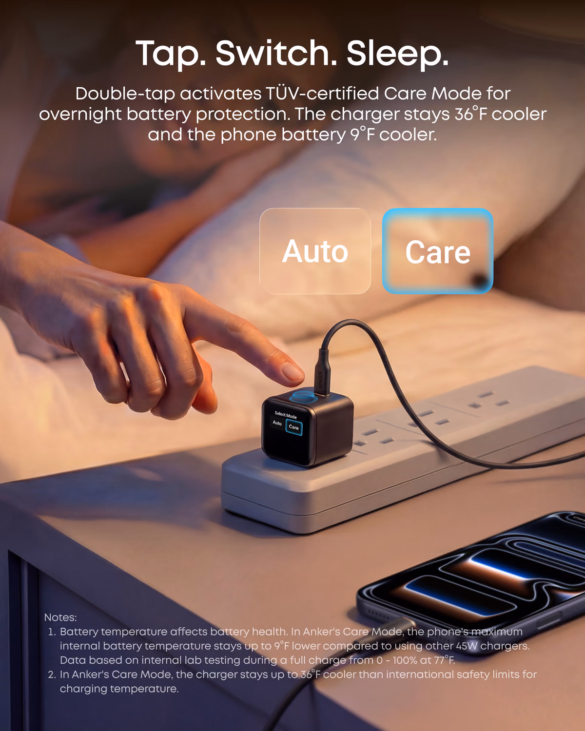 Custom Anker Nano Charger (45W, Smart Display, 180° Foldable) custom logo decoration