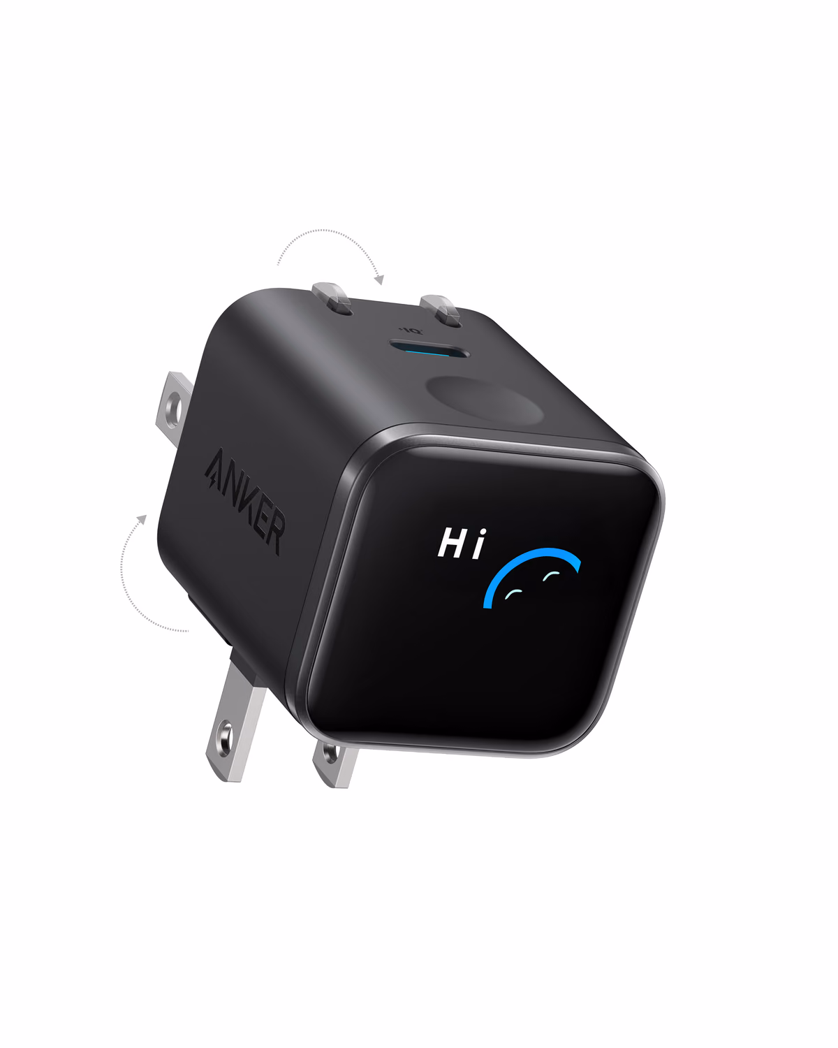 Custom Anker Nano Charger (45W, Smart Display, 180° Foldable) custom logo decoration