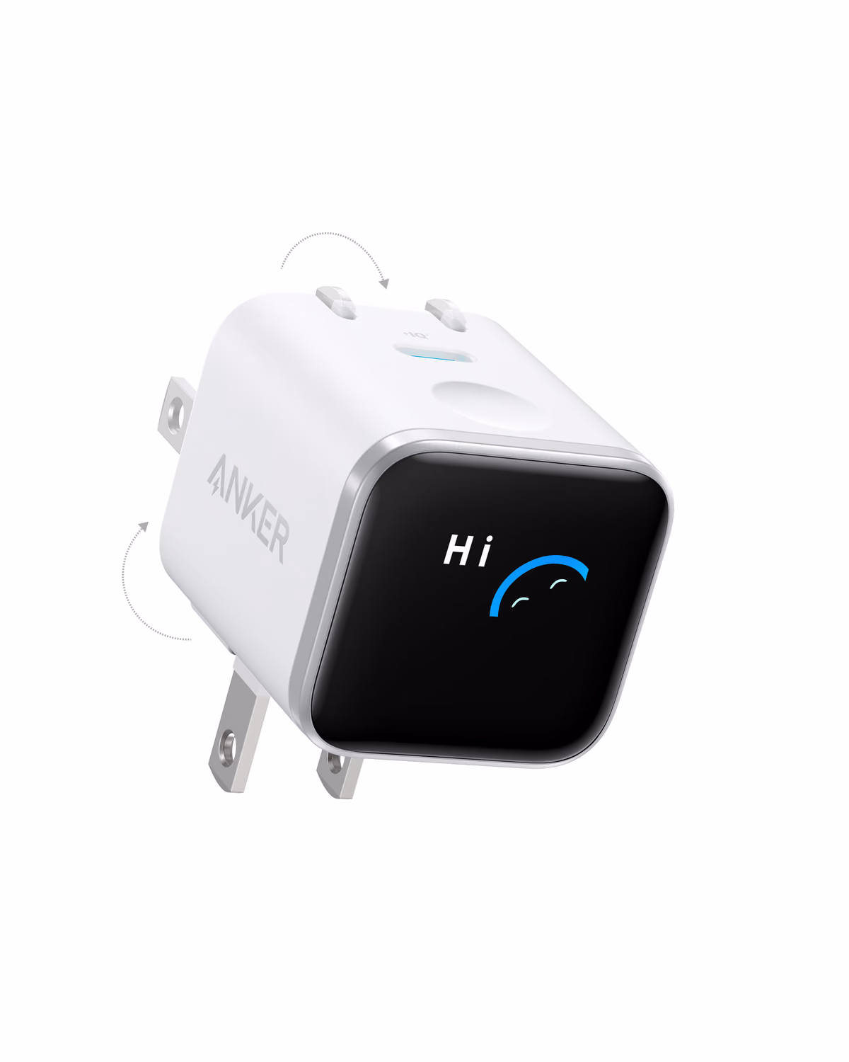 Custom Anker Nano Charger (45W, Smart Display, 180° Foldable)