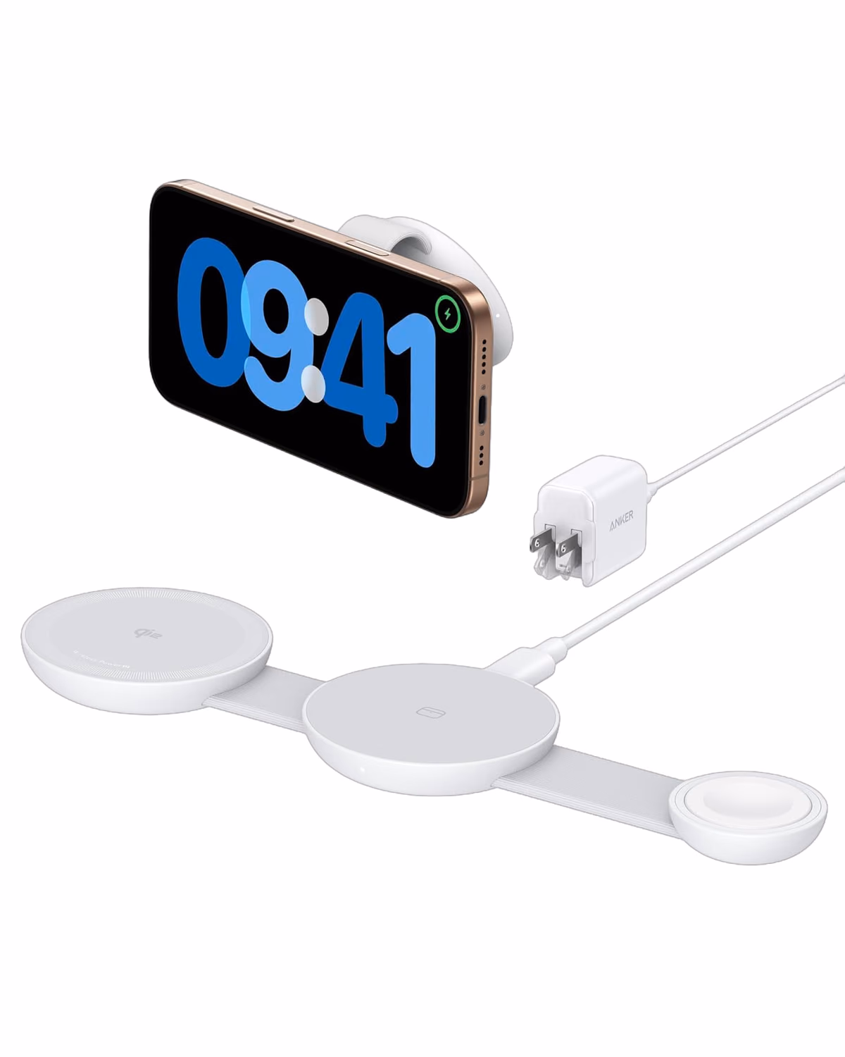 Custom Anker MagGo Wireless Charging Station (3-in-1, Foldable Pad) custom logo decoration