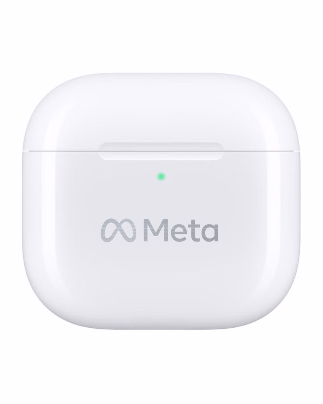 Custom Apple AirPods 4, Custom Engraved custom engraved example with Meta logo