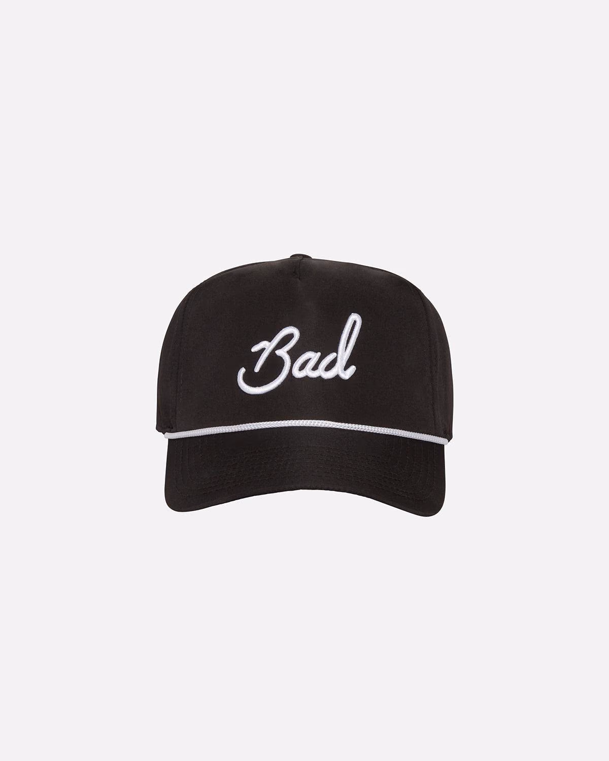 Custom Bad Birdie "Bad" Rope Golf Hat - Black