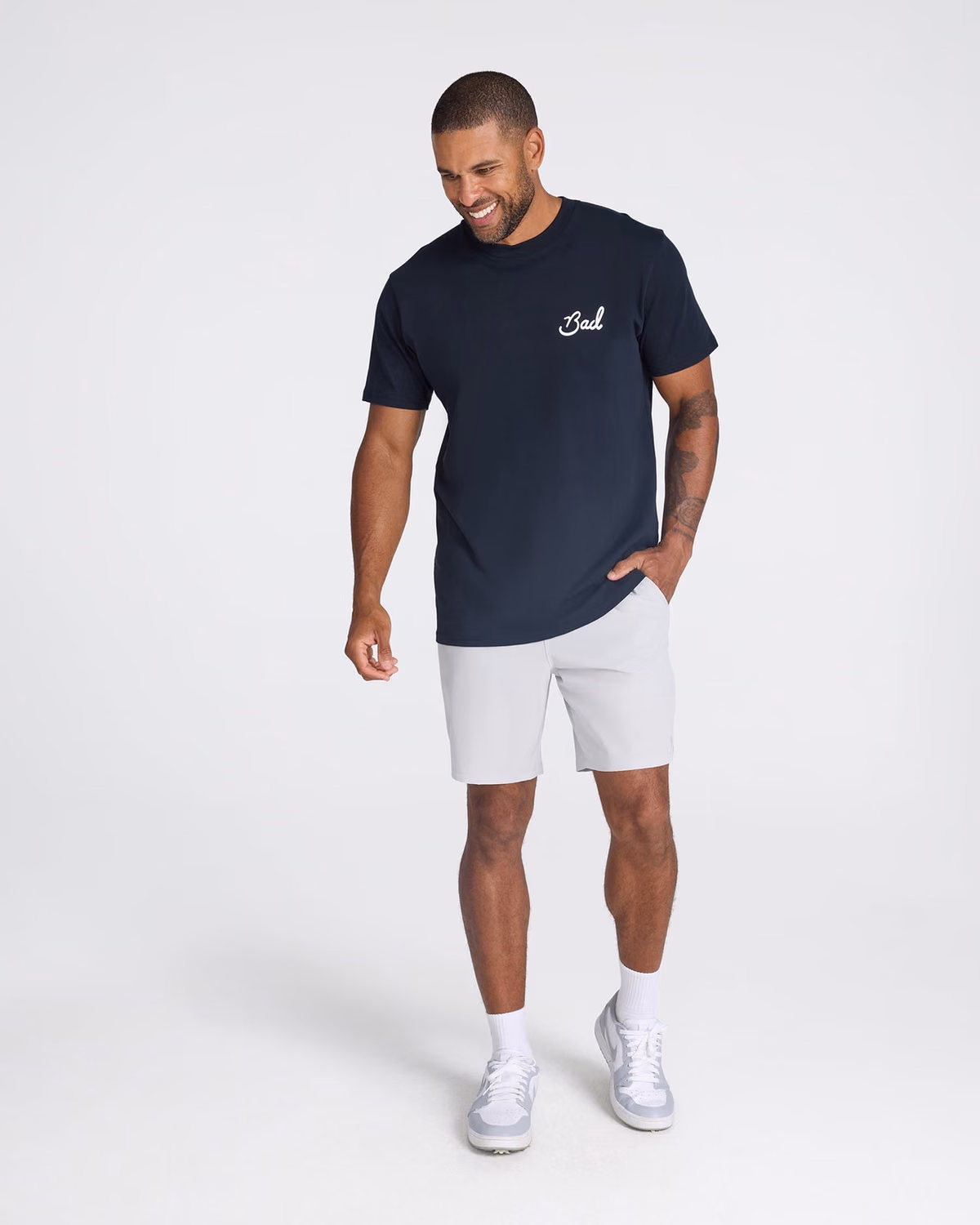 Custom Bad Birdie Active Short - Graphite — Graphite