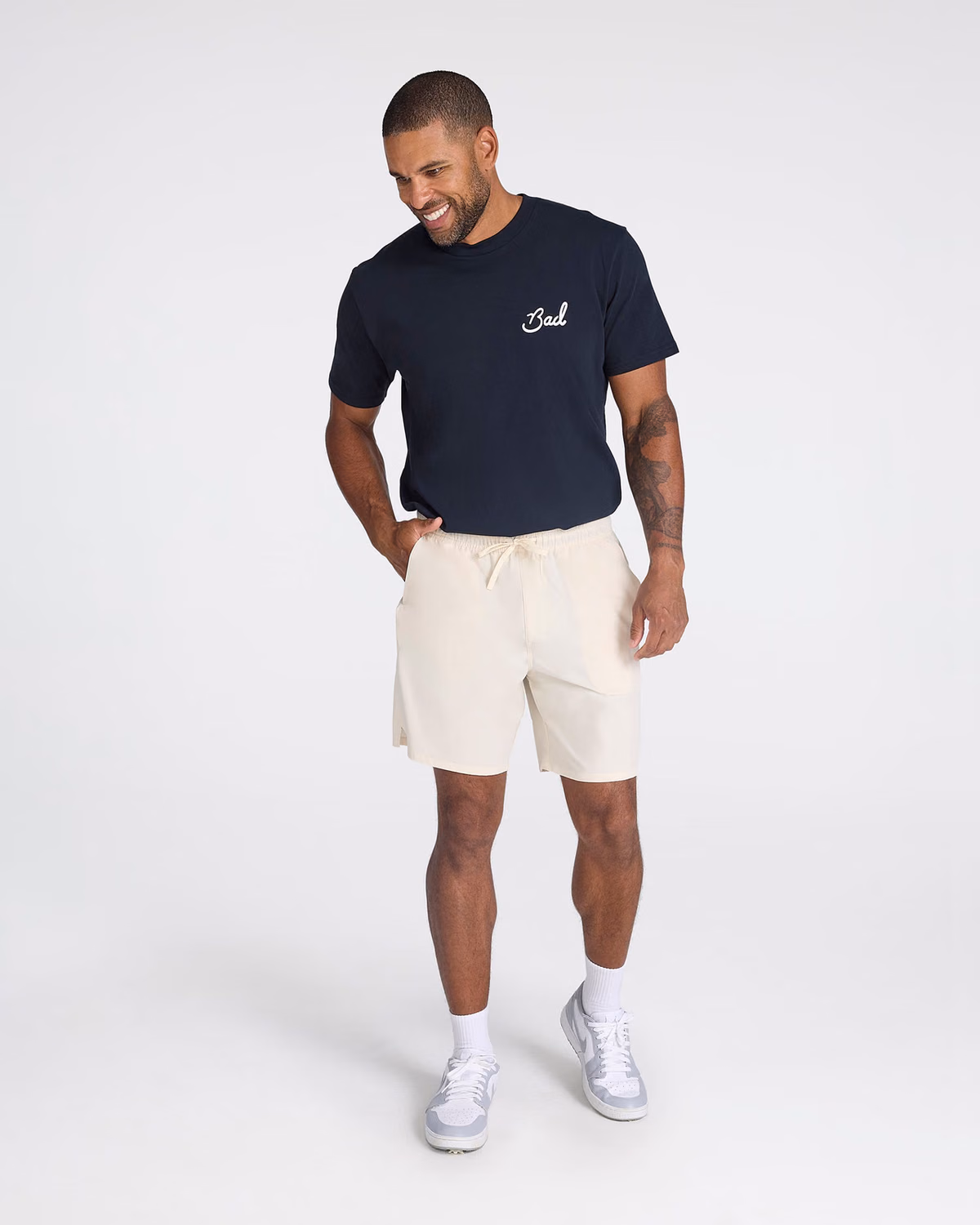 Custom Bad Birdie Active Short - Sand Shell — Sand Shell