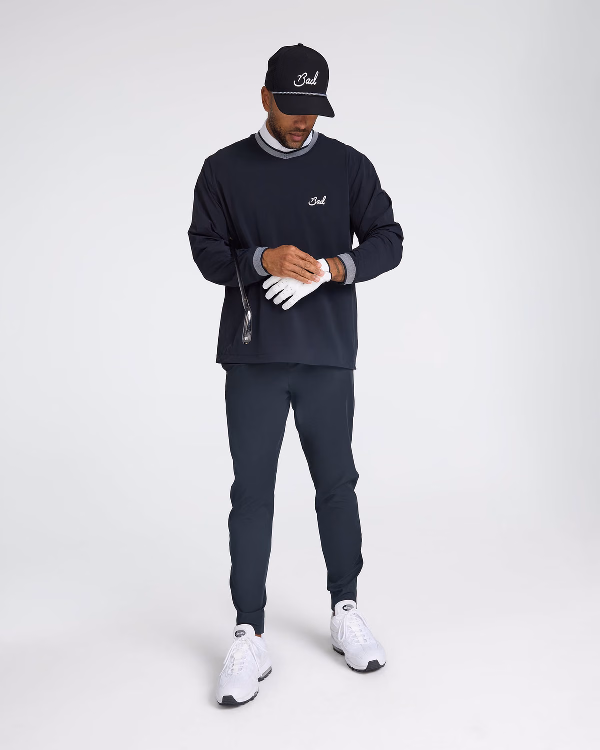 Custom Bad Birdie Kinetic Wind Pullover - Black — Black