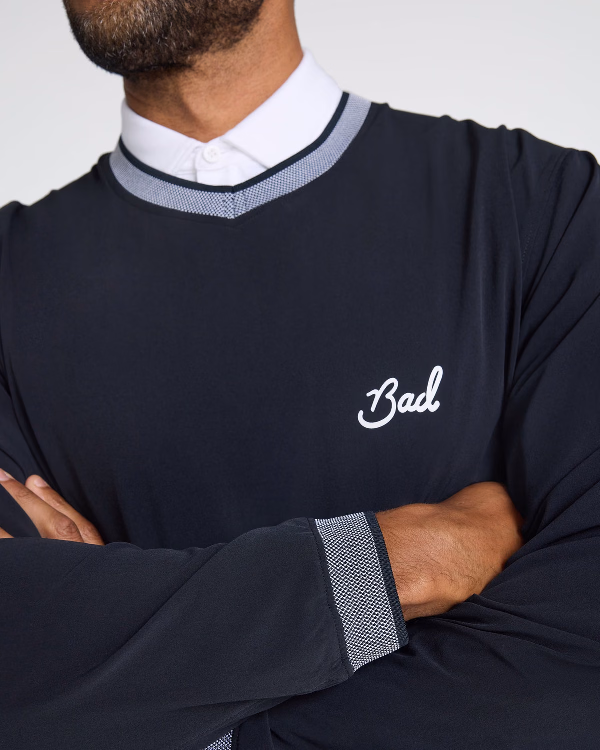 Custom Bad Birdie Kinetic Wind Pullover - Black — Black